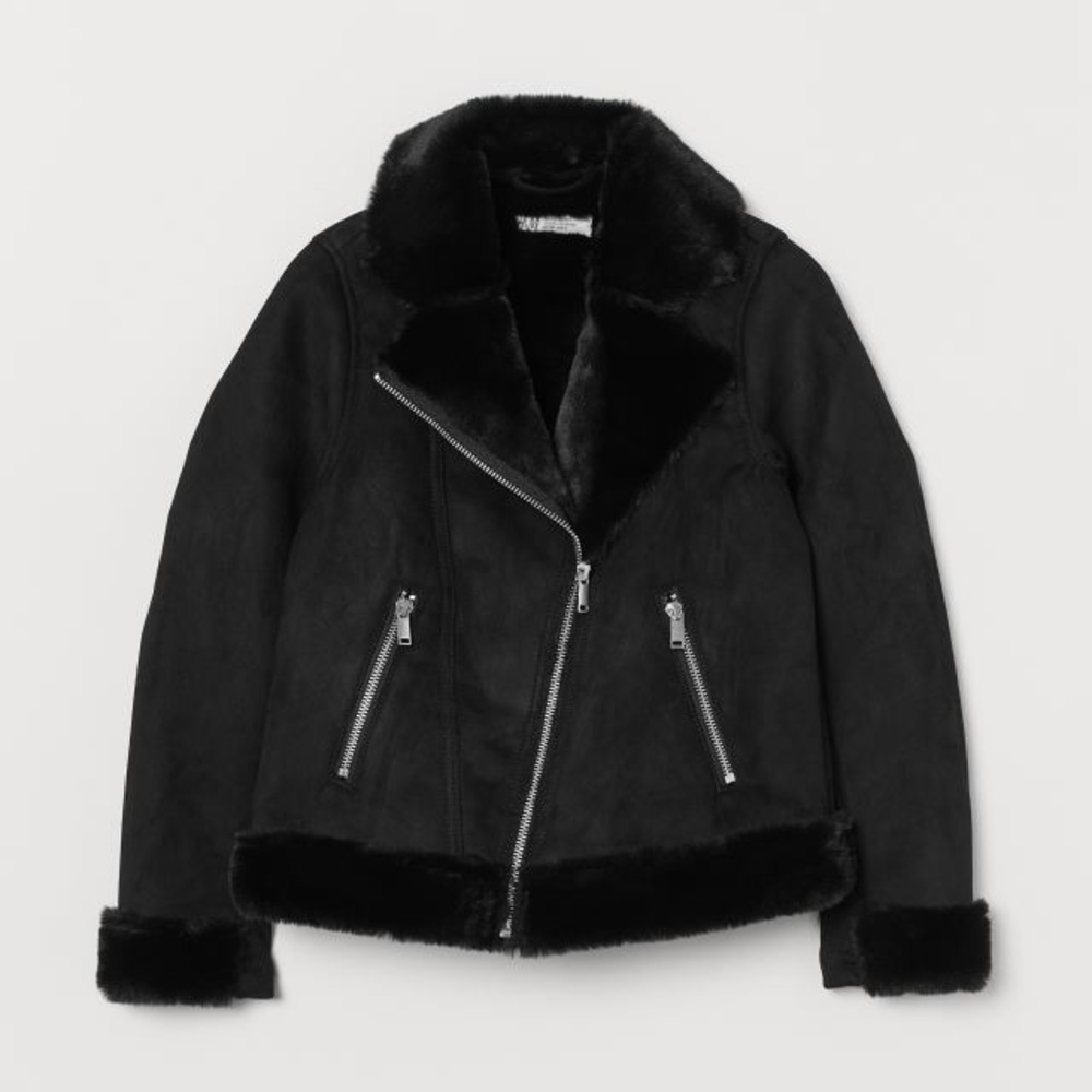 Aviator suede jacket